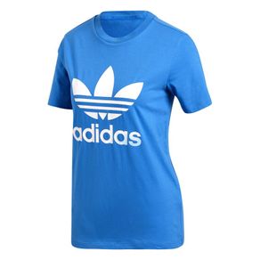 Camiseta Adidas Trefoil Azul Royay Mulher M
