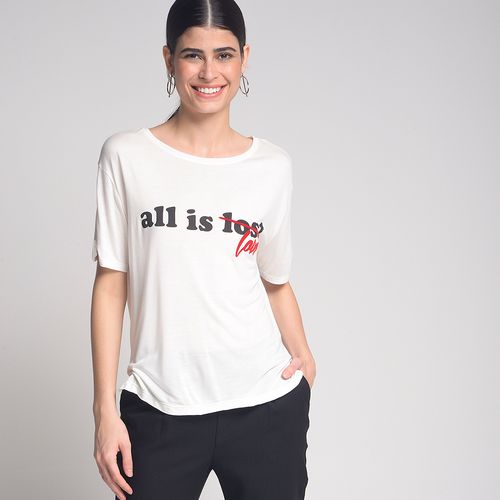 Camiseta All Is Love Off-White - P