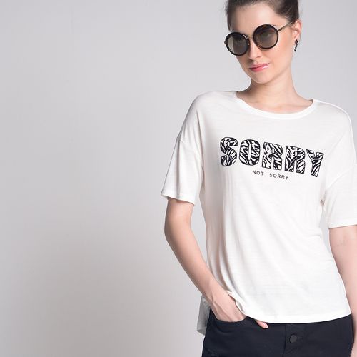 Camiseta Animal Sorry Off White - G