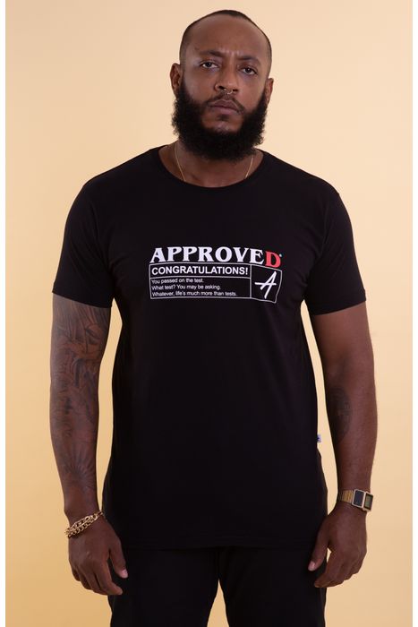 Camiseta Approve Approved Preta P
