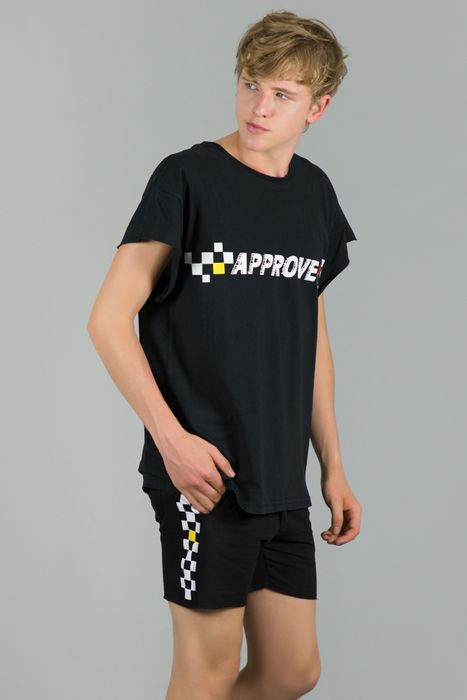 Camiseta Approve Quadriculada Preta P