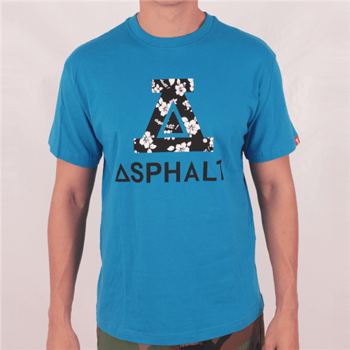 Camiseta Asphalt Aloha Roman Azul G
