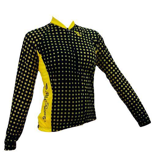 Camiseta Baby Bike Ziper Destacavel P Yellow Dots Villa Sports