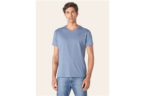 Camiseta Básica - Azul Jeans - P