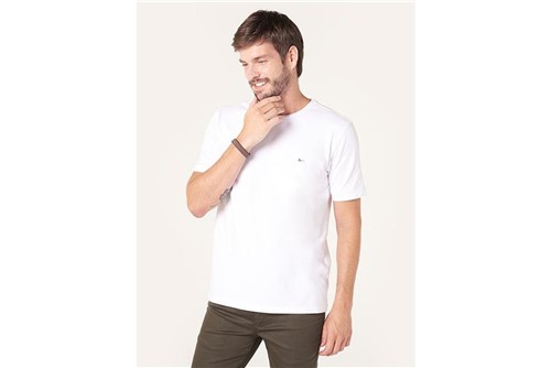 Camiseta Básica Stretch - Branco - P