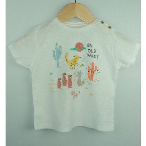 Camiseta Bebê Animais Deserto Zara