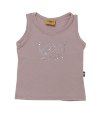 Camiseta Bebê Regata Cotton Borboleta Menina| Doremi Bebê