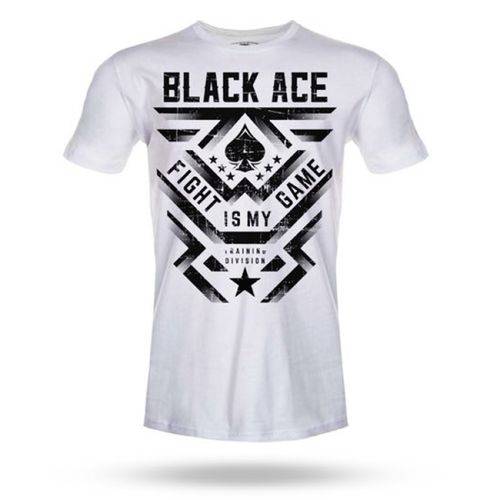 Camiseta Black Ace Fight Is My Game - Branco