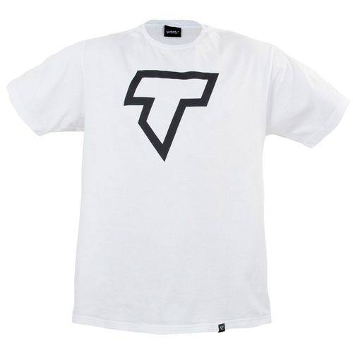 Camiseta Branca Logo T Preta Trurium - G