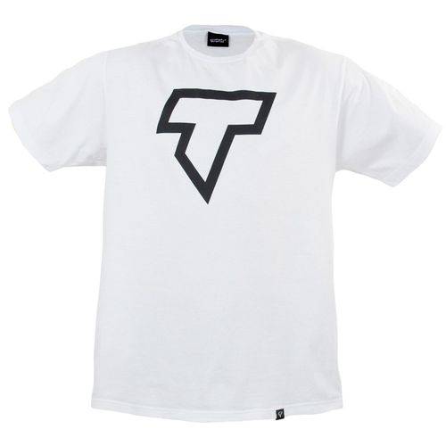 Camiseta Branca Logo T Preta Trurium - M