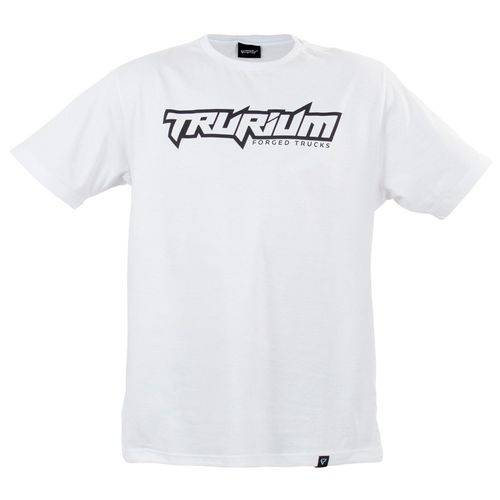 Camiseta Branca Logo Trurium Preta - GG