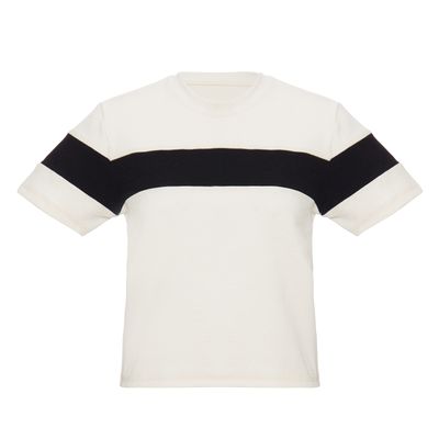 Camiseta Brera Branco / Preto P