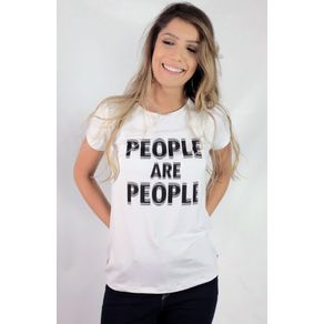 Camiseta Camis People Are People Branca CaFarah M