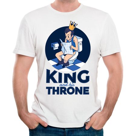 Camiseta Camiseta King Throne P-BRANCO