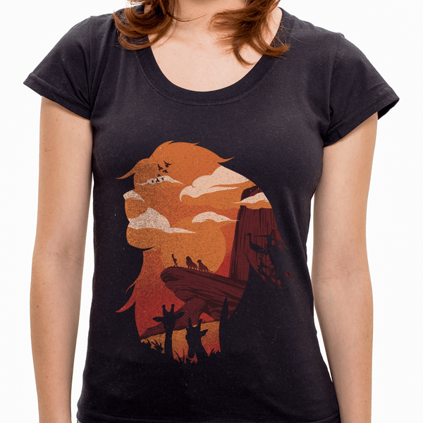 Camiseta Camiseta Rei da Selva - Feminino - Camiseta Rei da Selva - Feminino - P