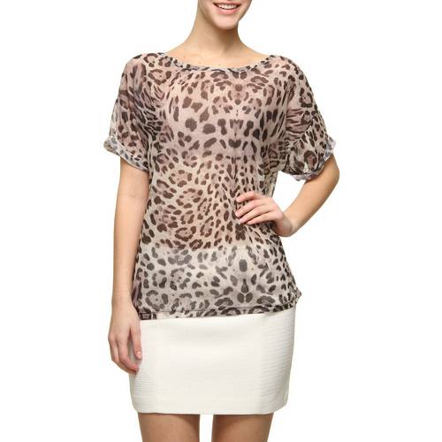 Camiseta Casual Amapô Leopard