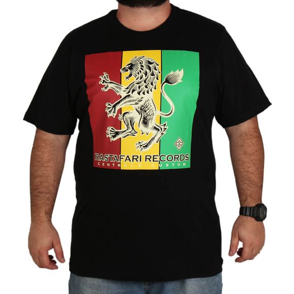 Camiseta Central Surf Tamanho Especial - Preta - 1G