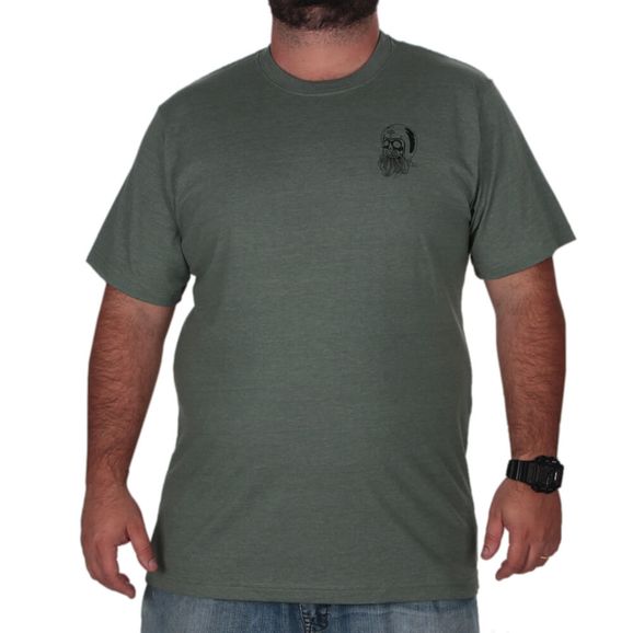 Camiseta Central Surf Tamanho Especial - Verde - 2G