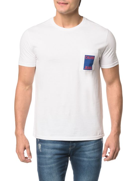 Camiseta CKJ MC Bolso com Estampa - P