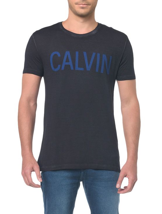Camiseta Ckj Mc Estampa Calvin Peito - P