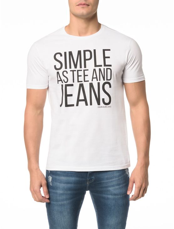Camiseta CKJ MC Simple as Tee And Jeans - P