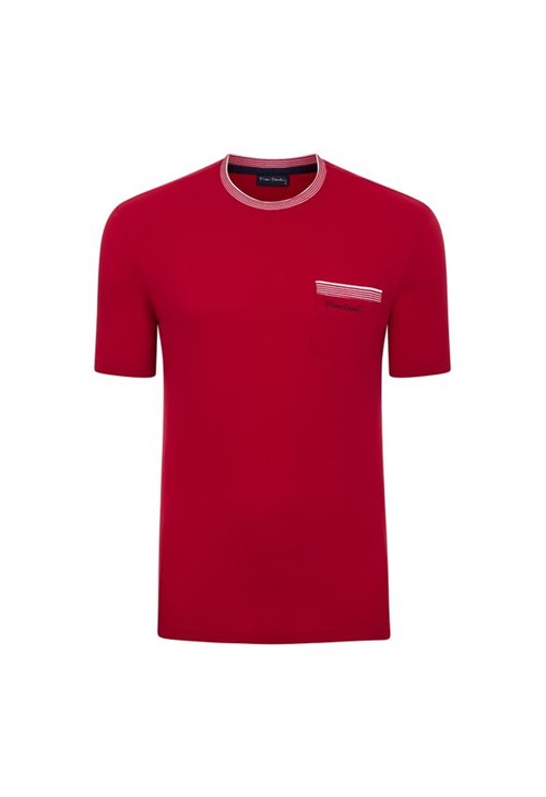 Camiseta com Bolso Vermelha Top Line P