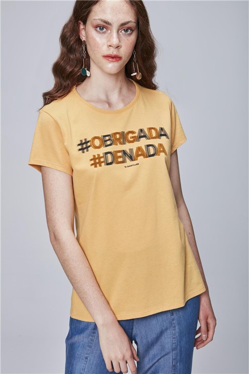 Camiseta com Estampa Feminina