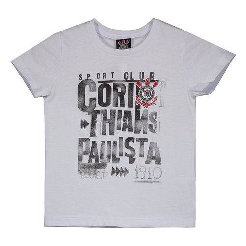 Camiseta Corinthians Graphic Infantil Branca