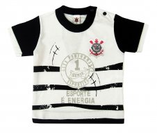 Camiseta Corinthians Manga Curta Infantil | Doremi Bebê