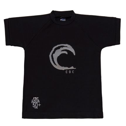 Camiseta Curta Surfista em Lycra FPS 50 Wave - Cara de Criança