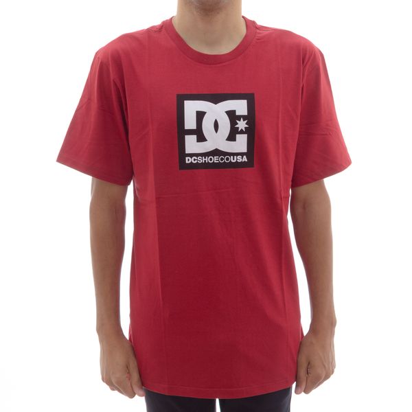 Camiseta DC Bas Square Red (M)
