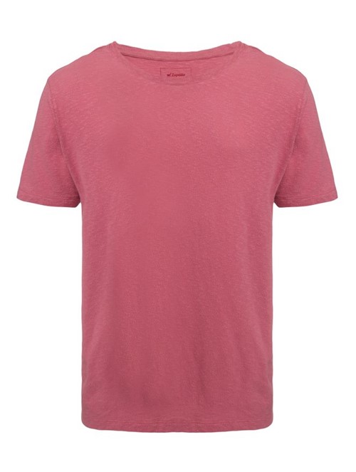 Camiseta de Algodão Rosa Tamanho P