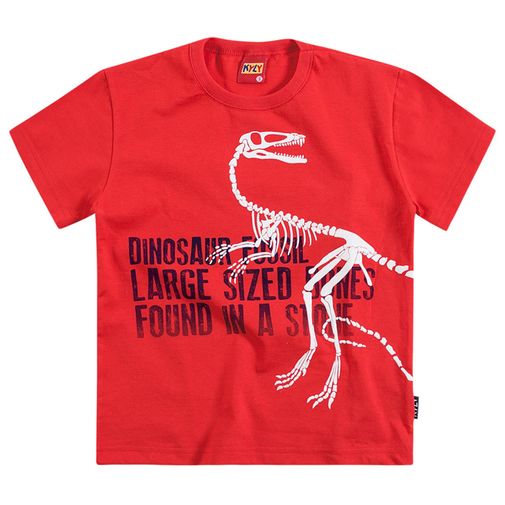Camiseta de Menino - Jurassic Vermelho - Kyly 1
