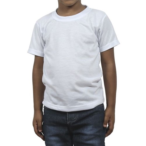Camiseta de Poliéster para Sublimação - Infantil Unidade Tam.6