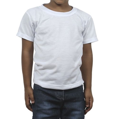 Camiseta de Poliéster para Sublimação - Juvenil Unidade Tam.14