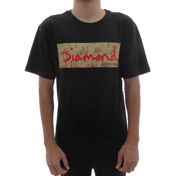 Camiseta Diamond Flamingo Box Black (P)