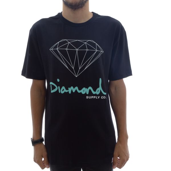 Camiseta Diamond OG Sign Black Classic (P)