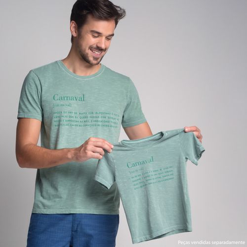 Camiseta Dicionário Carnaval Filho Verde - 10