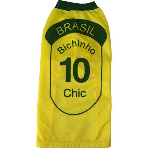 Camiseta do Brasil - Tam. 8 - Bichinho Chic