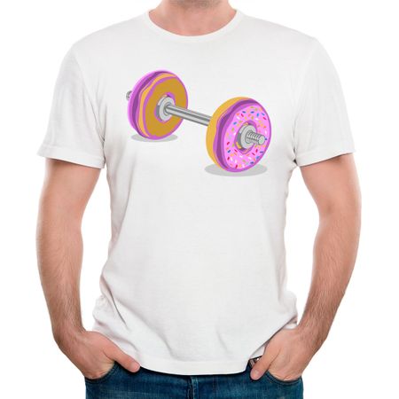 Camiseta Donut Simpsons P - BRANCO
