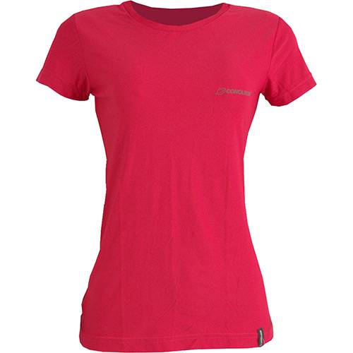 Camiseta Dry Cool Lady Feminina com Proteção Solar 50 Vermelha Manga Curta - Conquista