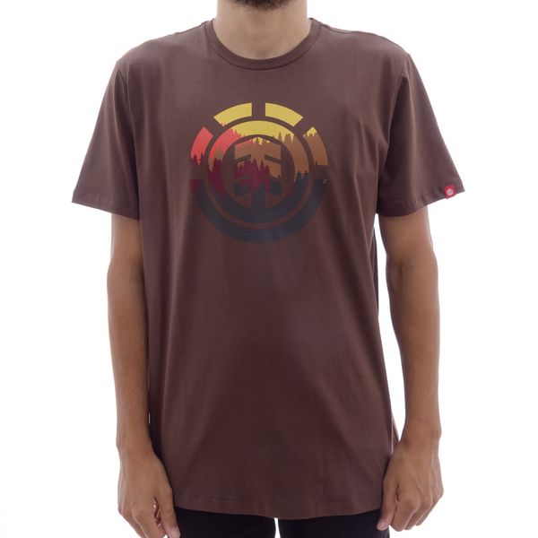 Camiseta Element Glimpse Icon Brown (P)