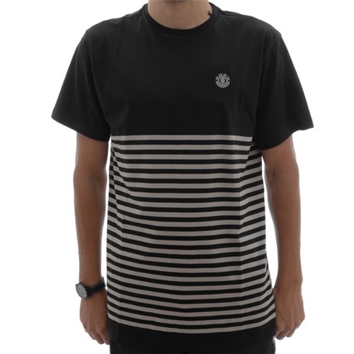 Camiseta Element Stripes Black (P)