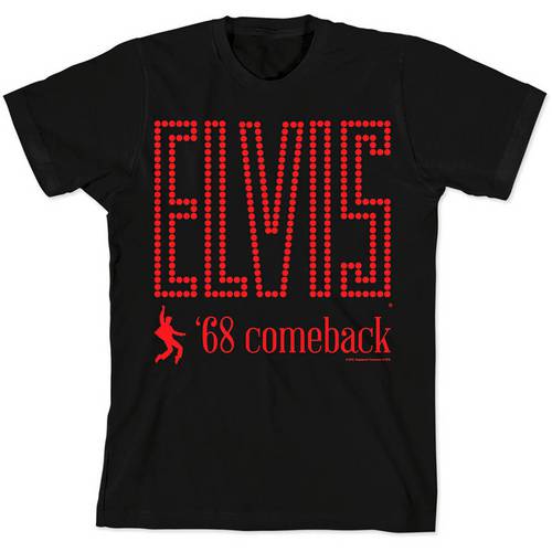 Camiseta Elvis Presley - '68 Comeback Dancing Black Baby Look Feminina