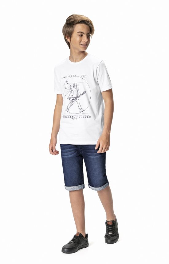 Camiseta Estampa Frontal Menino Malwee Kids Branco - 10