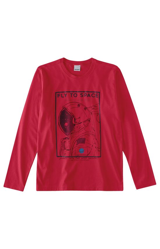 Camiseta Estampa HD Menino Malwee Kids Vermelho - 10