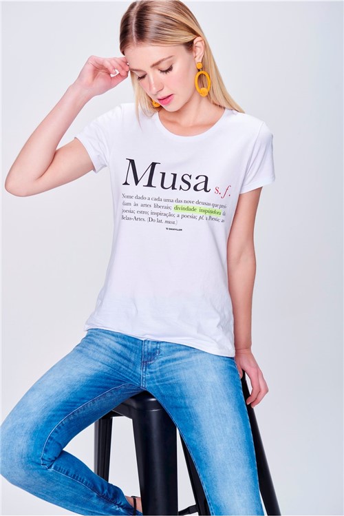 Camiseta Estampa Musa Feminina