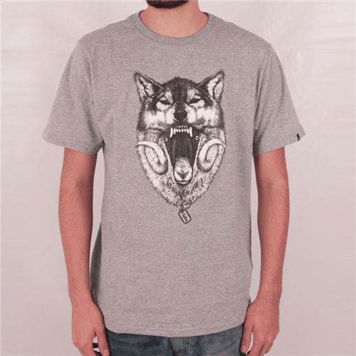Camiseta Fallen Básica Wolf 321 Cinza M