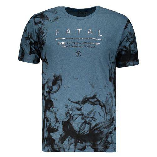 Camiseta Fatal Especial Azul Mescla - Fatal