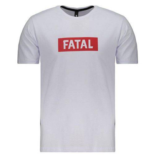 Camiseta Fatal Estampada Branca e Vermelha - Fatal - Fatal